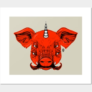 Mutant Pig Unicorn Posters and Art